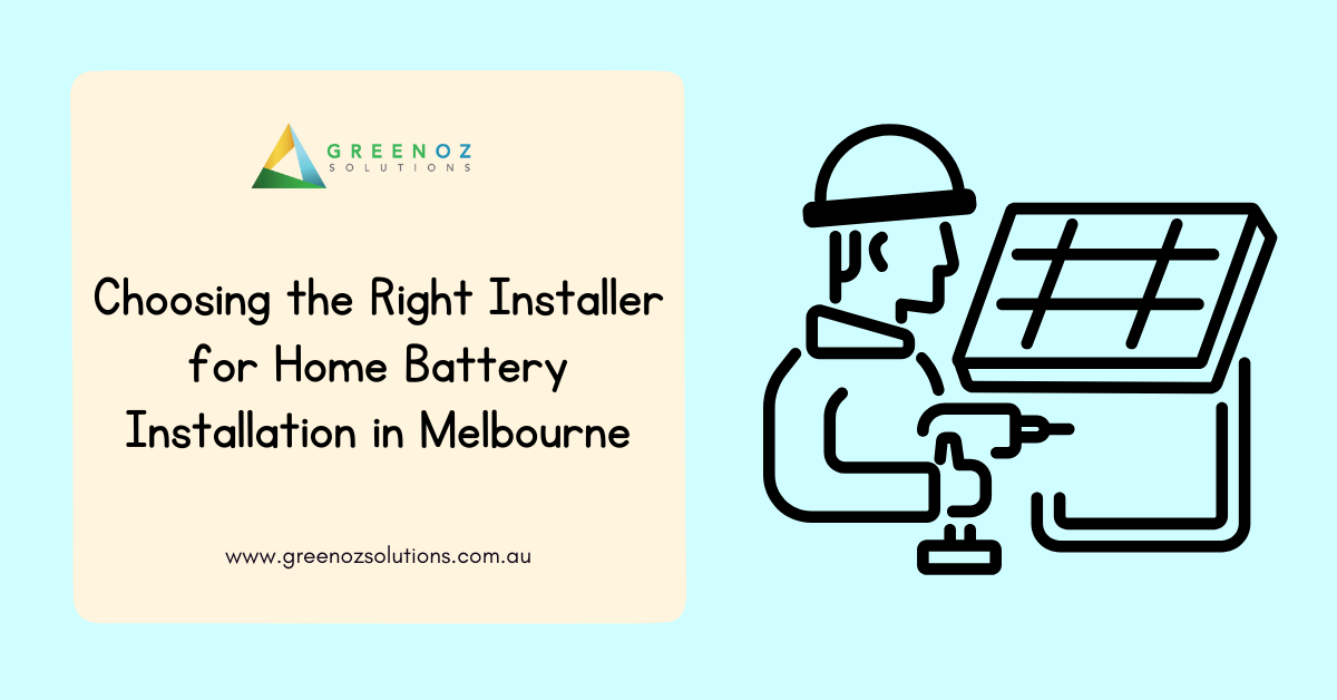 Right Installer for Home Battery Installation